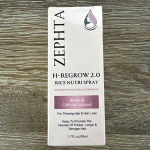 ZEPHTA H Regrow 2.0 Rice Nutri Spray – Biotin & Caffeine Infused – 1.7 FL oz NIB